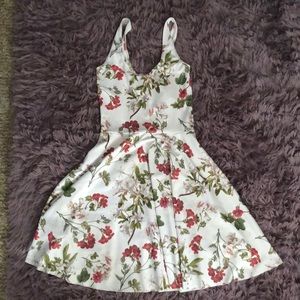 XXS Blackmilk floral white dress